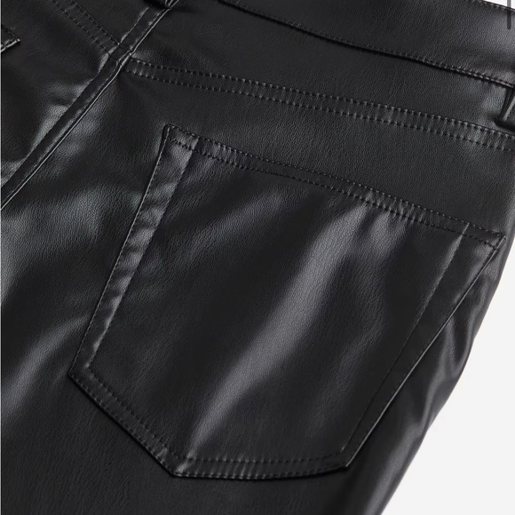 H&M Straight Faux Leather Pants - Picture 2 of 7